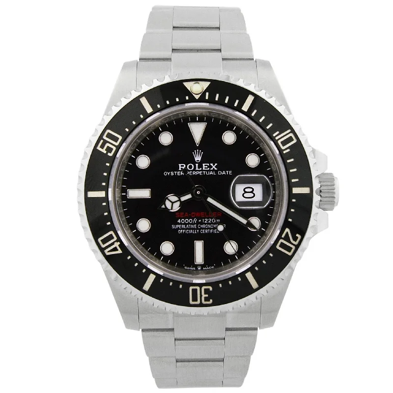 Black Stainless Steel Watch-Rolex Sea-Dweller 43mm Black Dial Watch Ref# 126600