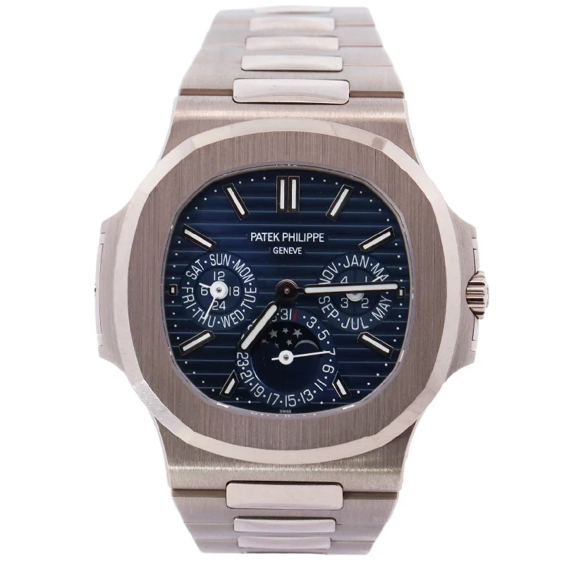 Women's Solar-Powered Sports Watch-Patek Philippe Nautilus 40mm Blue Dial Watch Ref# 5740/1G-001