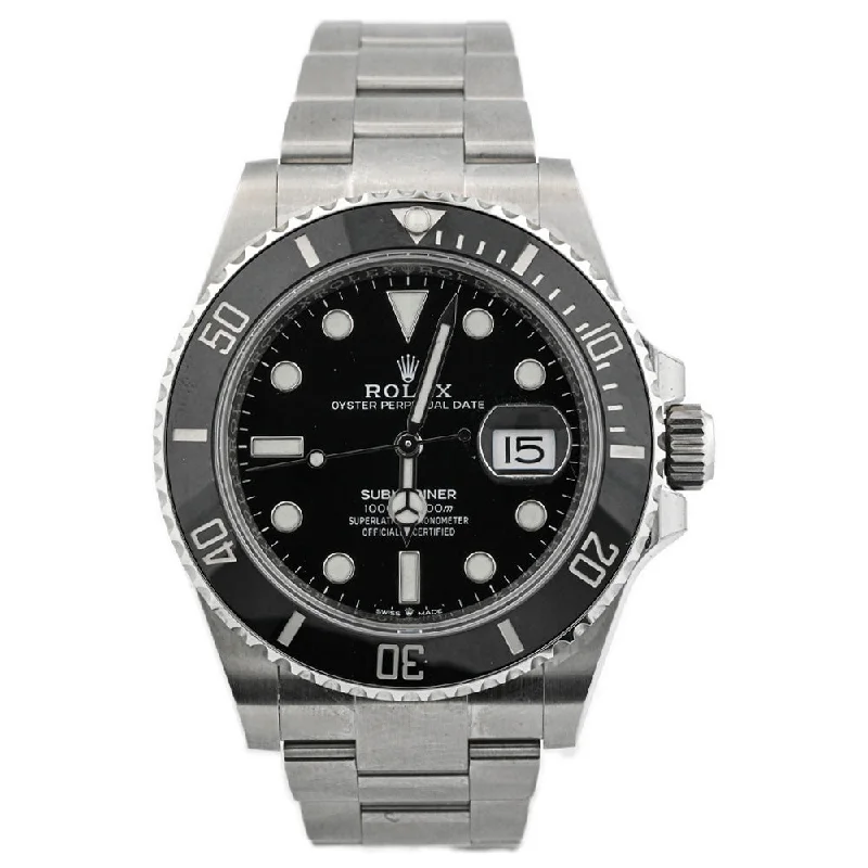 Waterproof Men’s Sports Watch-Rolex Submariner 41mm Black Dot Dial Watch Ref# 126610LN