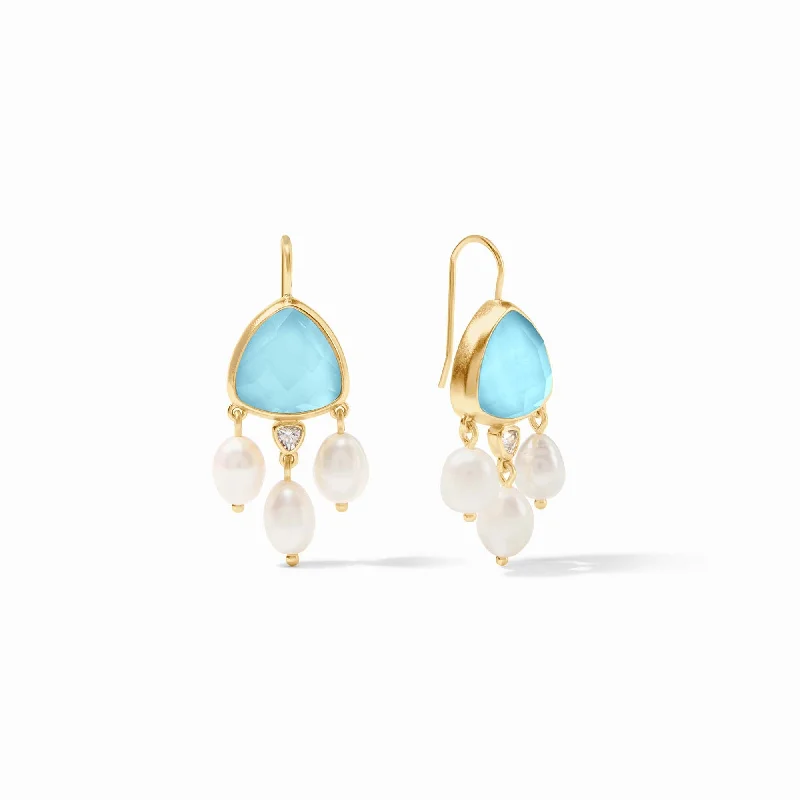 Small Drop Earrings-Aquitaine Chandelier Earring