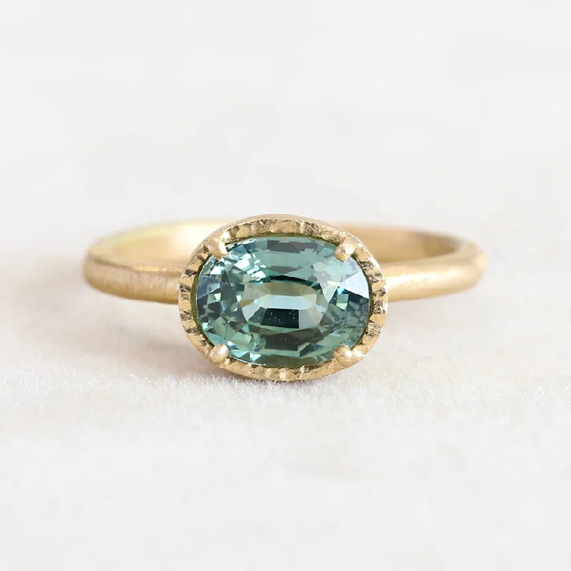 2.04ct Green Sapphire ring