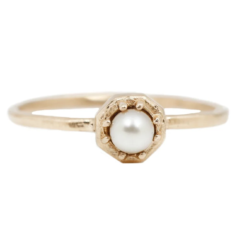 Tiny Akoya Pearl Ring