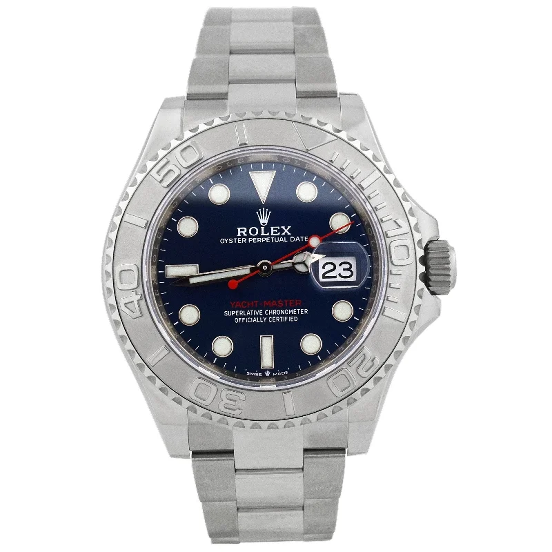 Stainless Steel Strap Watch-Rolex Yacht-Master 40mm Blue Dial Watch Ref# 126622