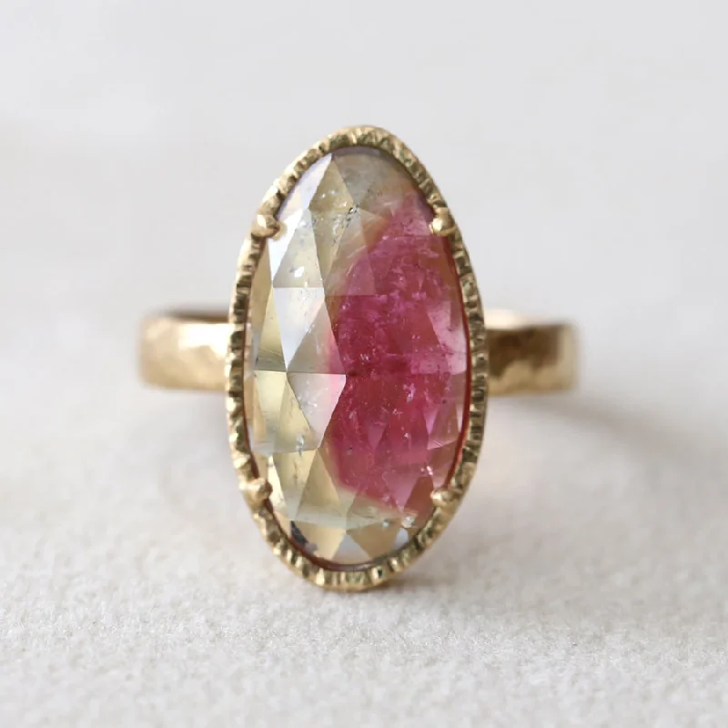 4.90ct Watermelon Tourmaline Ring