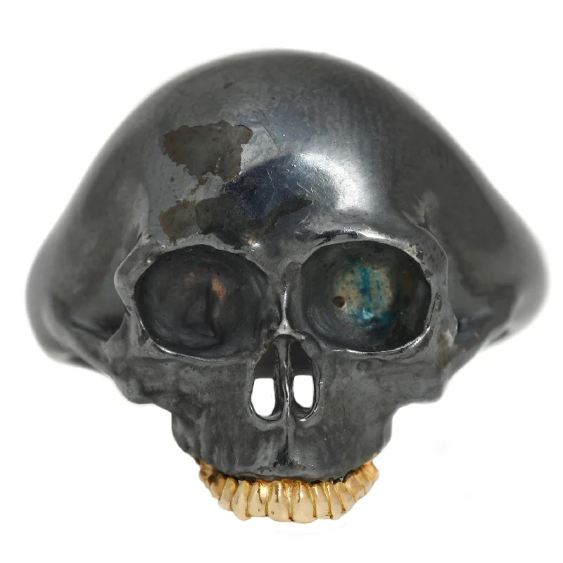 Small Black Skull Ring