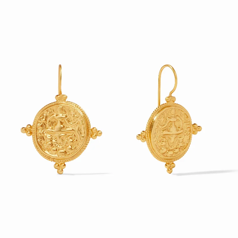 Ethnic Style Earrings-Quatro Coin Earring