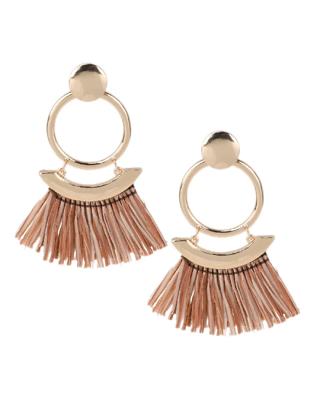 Minimalist Hoop Earrings-Fringe Earrings