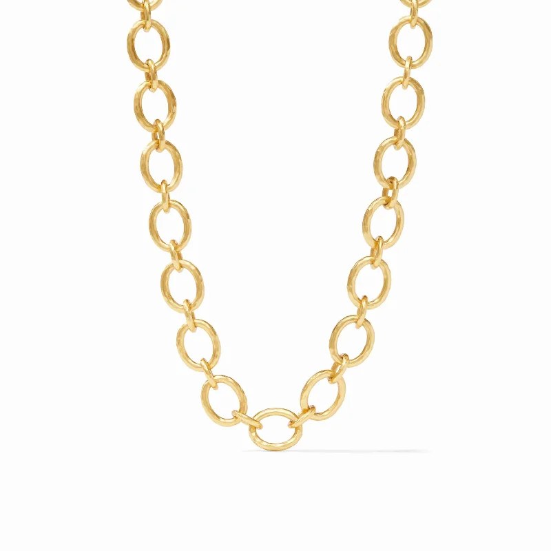 Layered Silver Necklace-Julie Vos | Catalina Demi Link Necklace in Gold