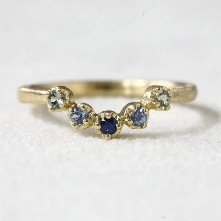 Mixed Sapphire Muguet ring