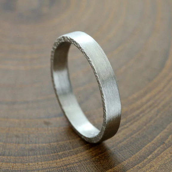 3.5mm Platinum band, brushed