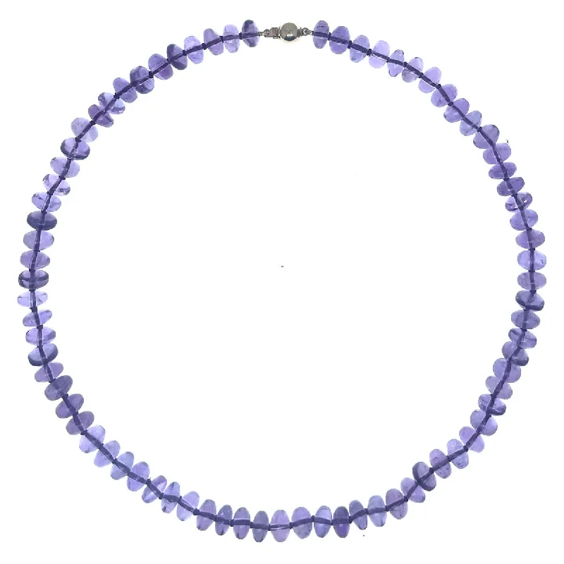 Personalized Chain Necklace-Beaded Amethyst Necklace