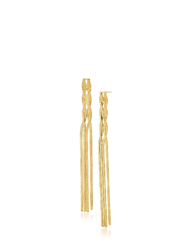 Elegant Ear Cuffs-Chain Drop Earrings