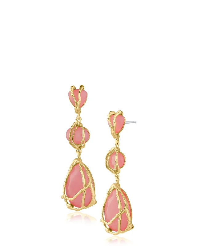 Bridal Earrings-Multi Shaped Drp Earrings