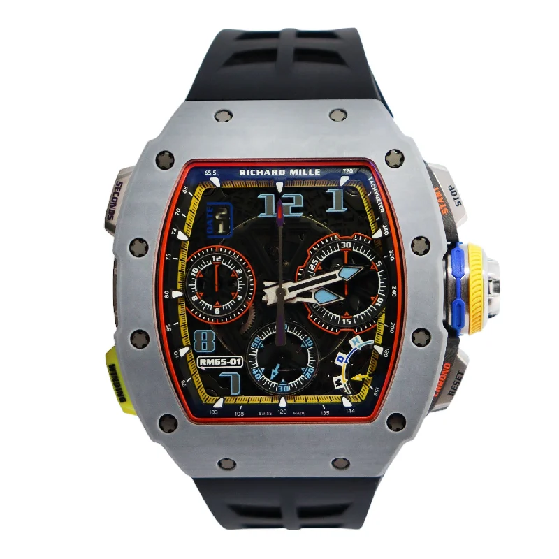 Classic Analog Watch-Richard Mille RM65-01 42.5mm Openwork Dial Watch Ref# RM65-01