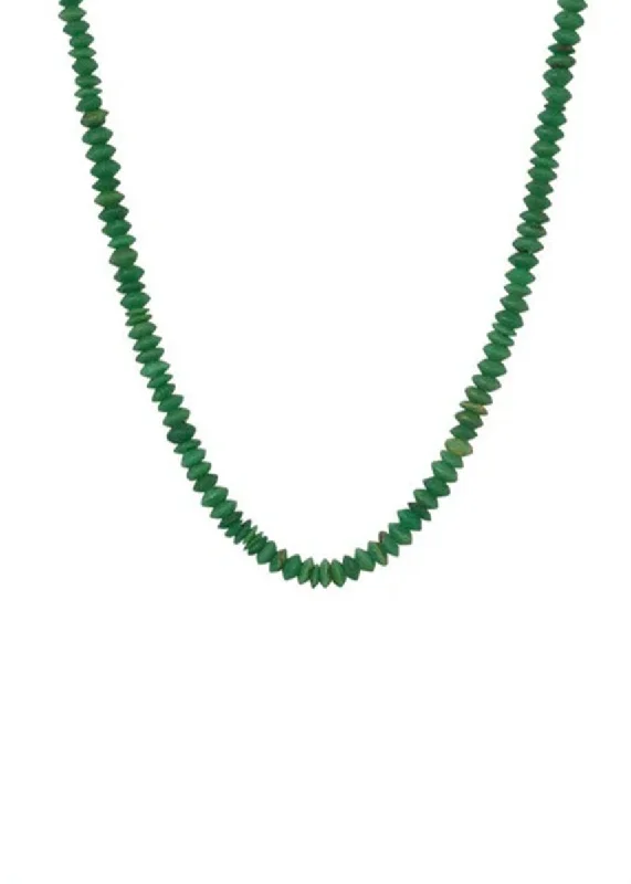 Cute Crystal Necklace-Sidekick Beaded Necklace - Green