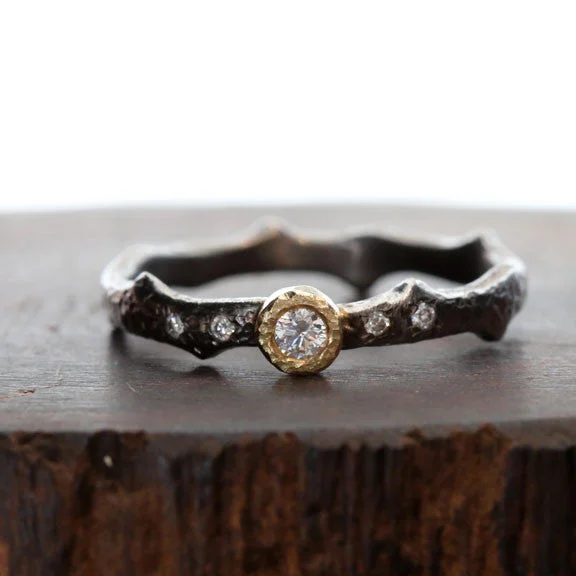 Black Rhodium Plated Ring