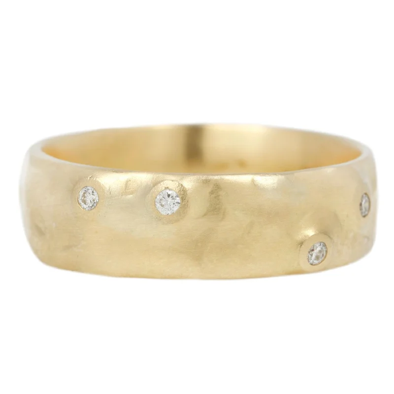 Wide Organic Diamond Band