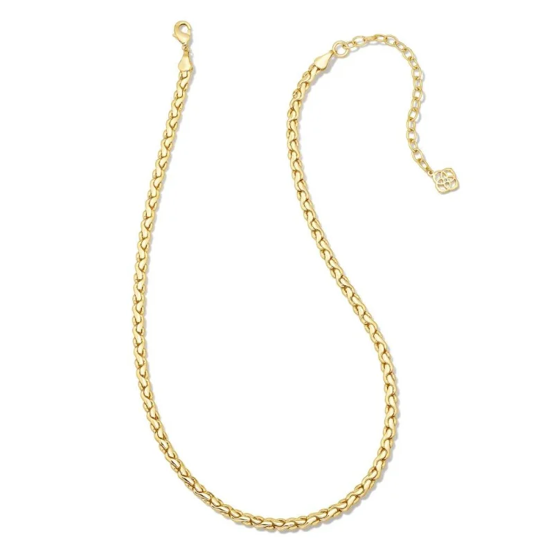 Beautiful Pearl Necklace-Kendra Scott | Brielle Chain Necklace in Gold