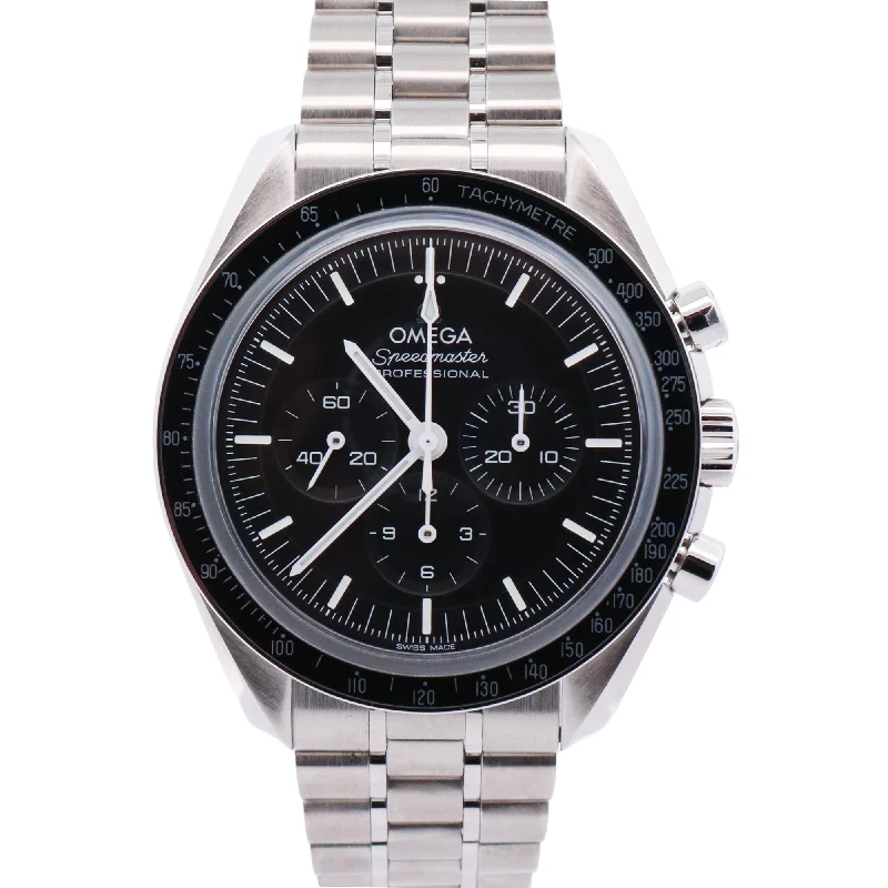 Custom Analog Watch for Women-Omega Speedmaster 42mm Black Dial Watch Ref# 310.30.42.50.01.002