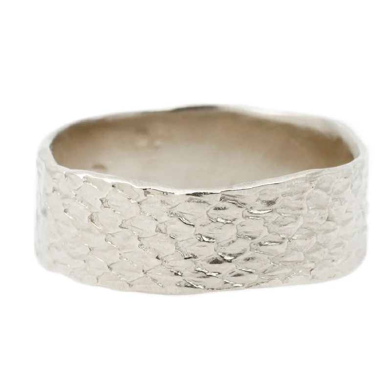 White Double Snakeskin Band