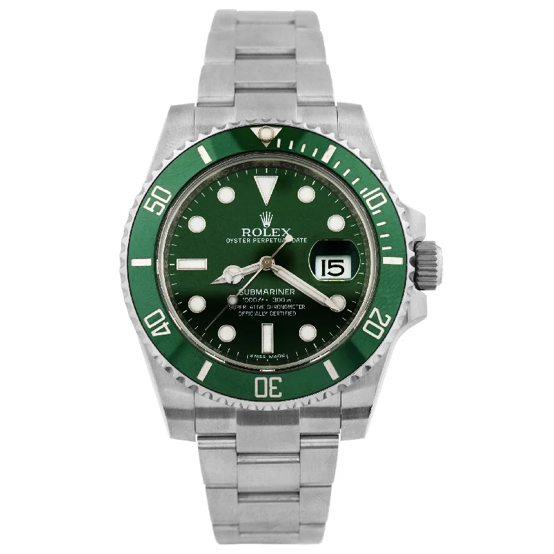 Waterproof Sport Watch for Swimming-Rolex Submariner 40mm Green Dial Watch Ref# 116610LV