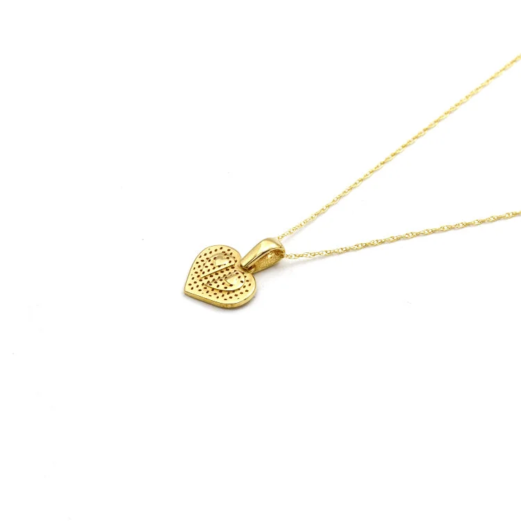 Gold Infinity Necklace-Real Gold Imposed Heart Necklace - Model 0032 CWP 1989