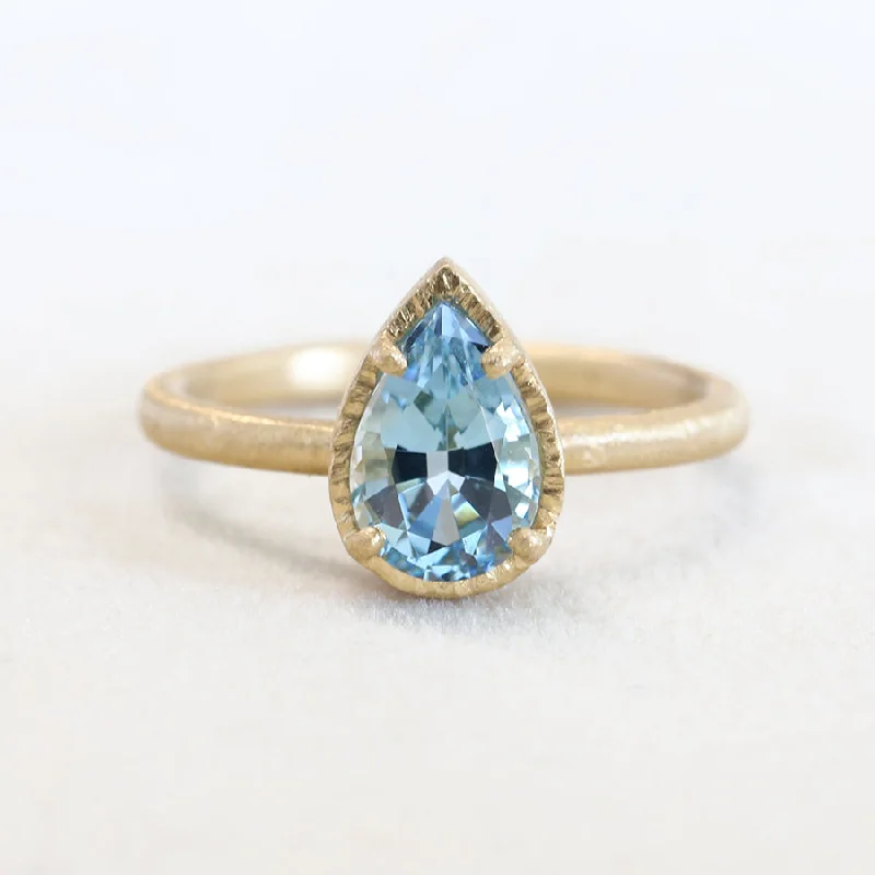 1.28ct Aquamarine ring