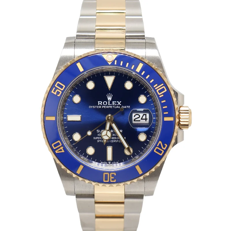 Adjustable Fitness Watch for Women-Rolex Submariner 41mm Blue Dial Watch Ref# 126613LB