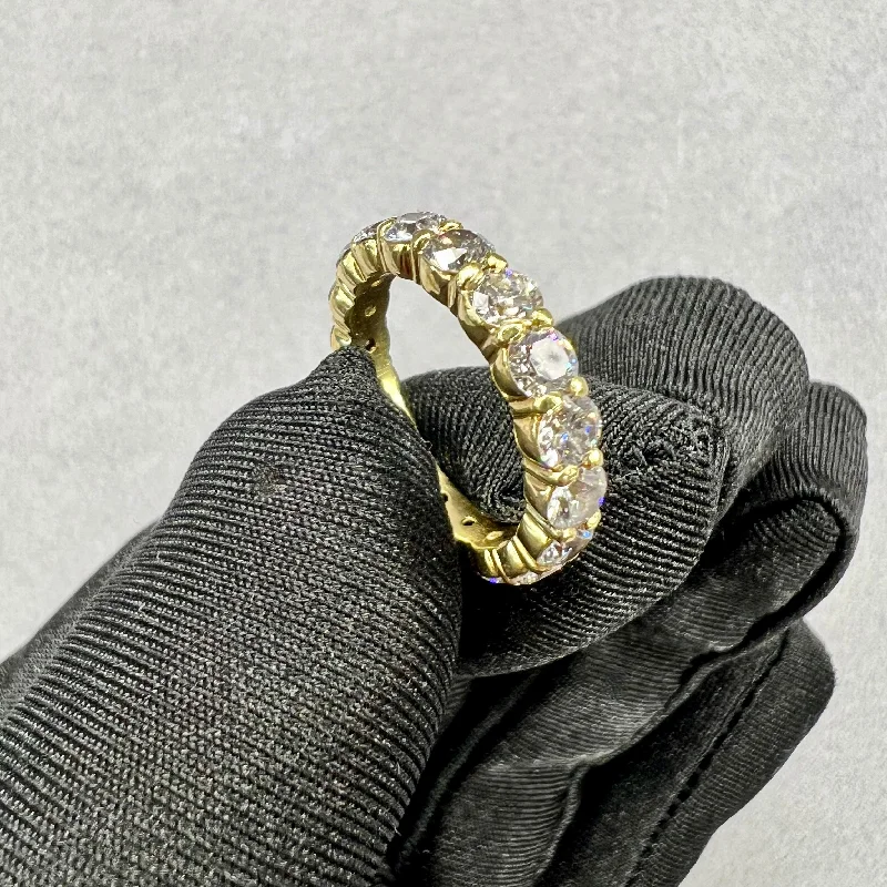 18kt Yellow Gold Diamond Eternity 3.40ctw G Vs2