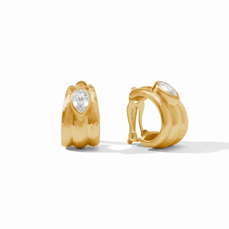 Glamour Diamond Earrings-Cirque Stone Clip