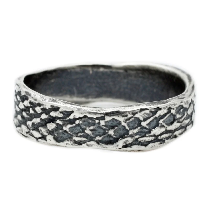 Silver Snakeskin Band