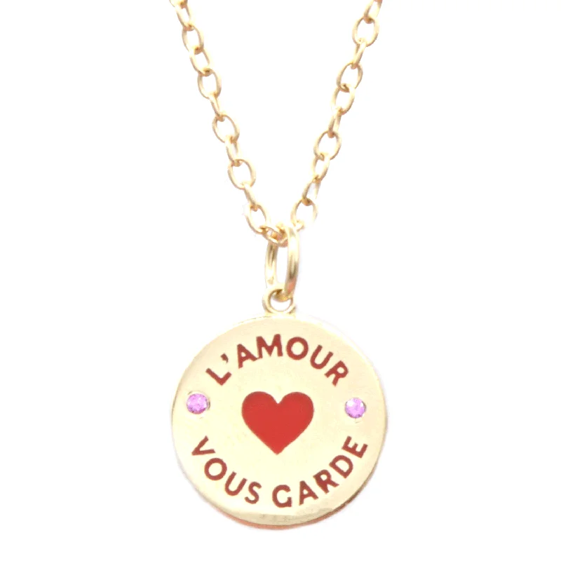 Luxury Heart Necklace-L'Amour Vous Garde Necklace