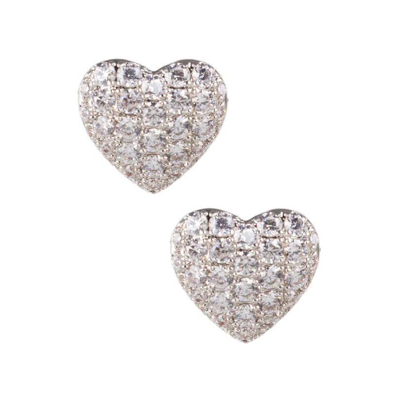 Big Statement Earrings-Heart Stud Earrings