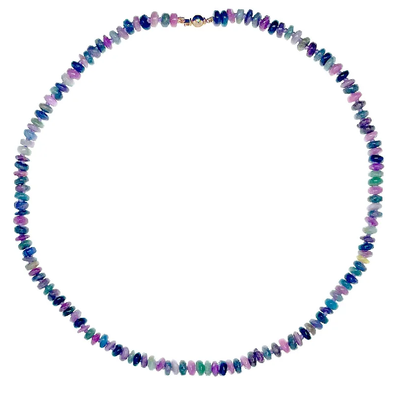 Designer Gold Necklace-Beaded Tourmaline Necklace