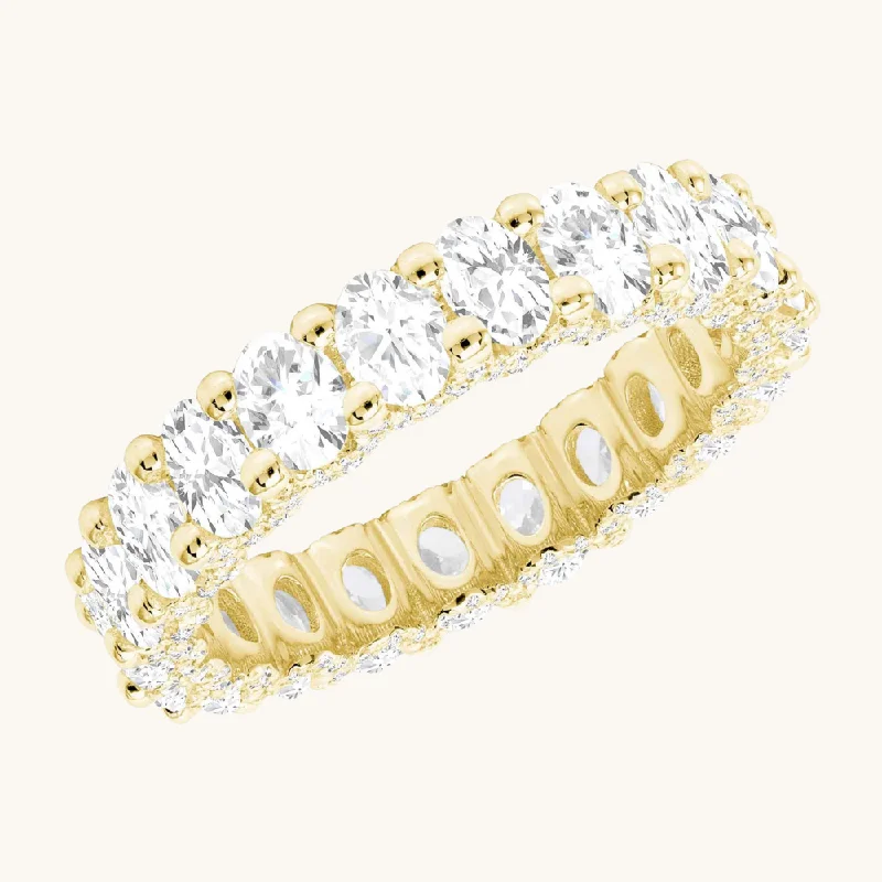 Oval U Shaped Diamond Eternity Band