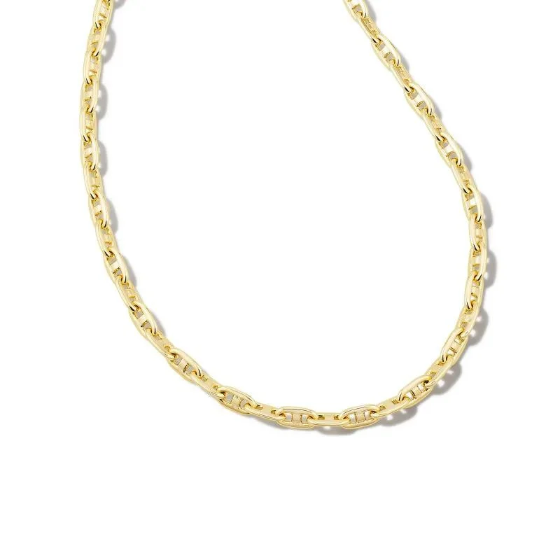 Elegant Birthstone Necklace-Kendra Scott | Bailey Chain Necklace in Gold