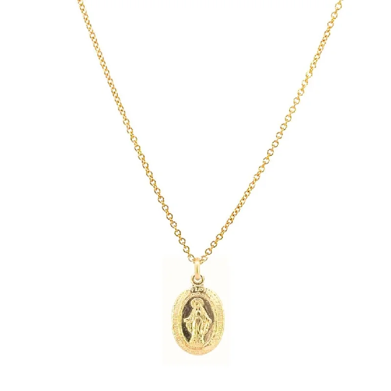 Vintage Style Necklace-Virgin Mary Pendant Necklace