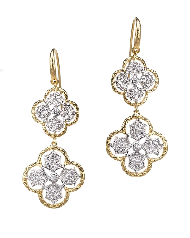 Unique Chandelier Earrings-Italian Clover Earrings