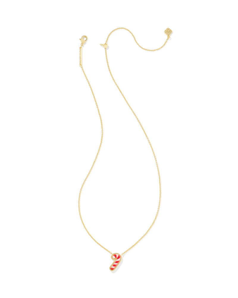 Chunky Necklace for Women-Kendra Scott | Candy Cane Gold Short Pendant Necklace in Ivory Mother-of-Pearl