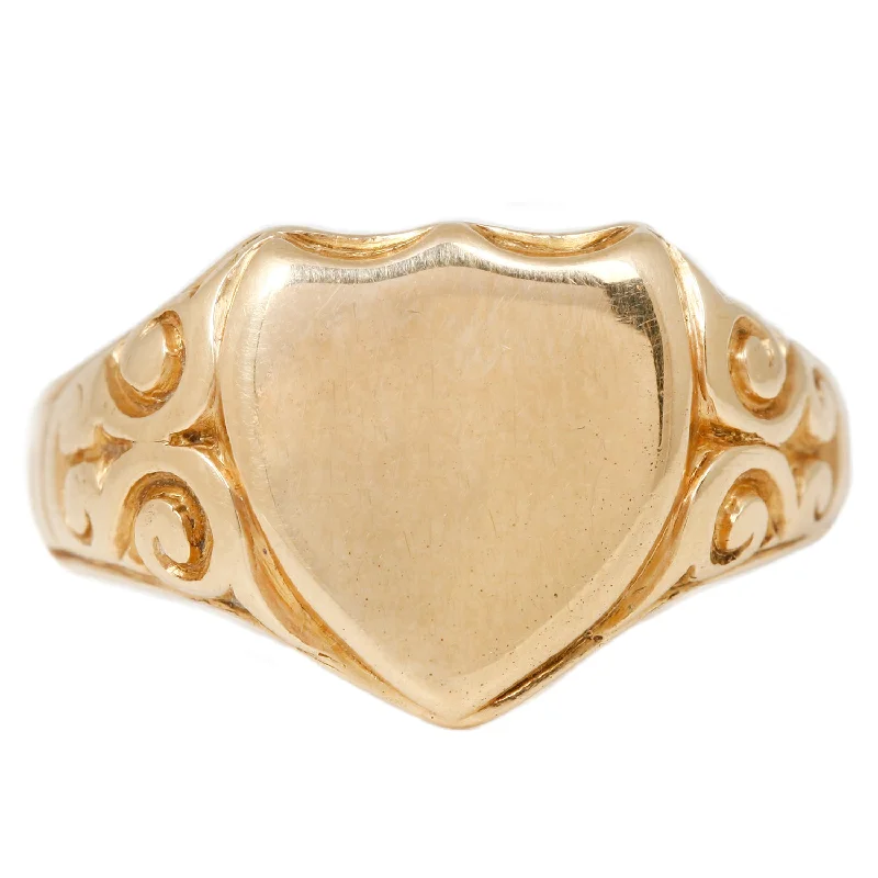 Noble Signet Shield Ring