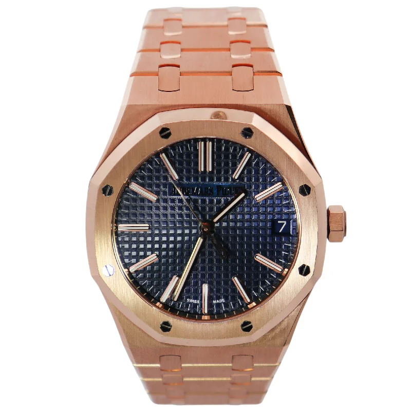 Waterproof Designer Watch-Audemars Piguet Royal Oak 41mm Blue Dial Watch Ref# 15510OR.OO.1320OR.03