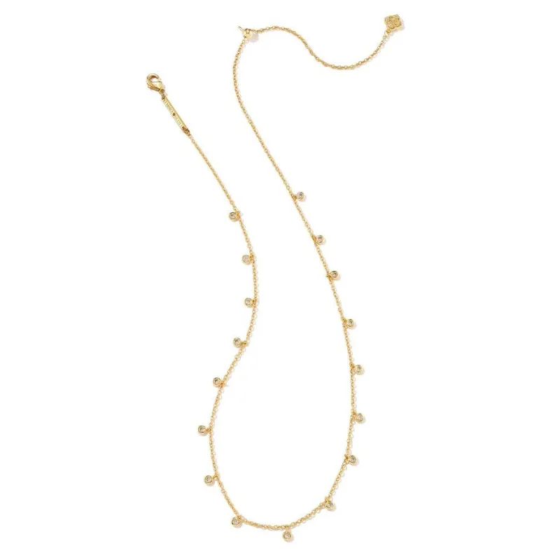 Designer Gold Necklace-Kendra Scott | Amelia Chain Necklace in Gold