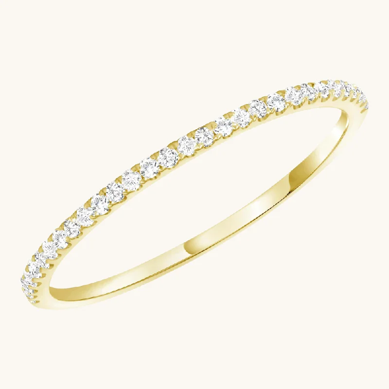 Petite Halfway Diamond Band