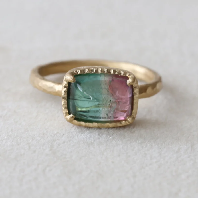 3.78ct Watermelon Tourmaline Ring