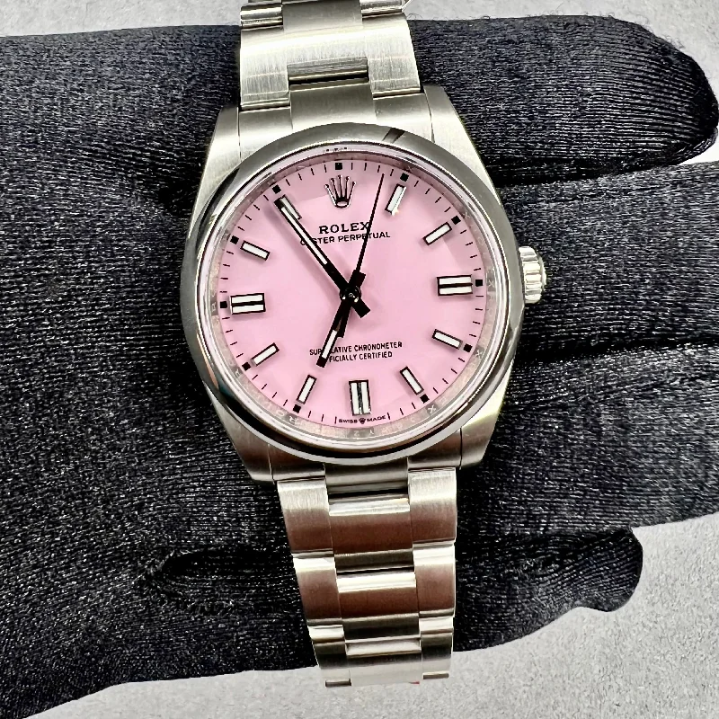 Trendy Women's Smart Watch-Brand New 2022 Rolex Oyster Perpetual 36mm Candy Pink Women's Watch 126000-0008: An Unworn Luxury Statement